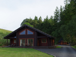 Photo of the front of the lodge we stayed at